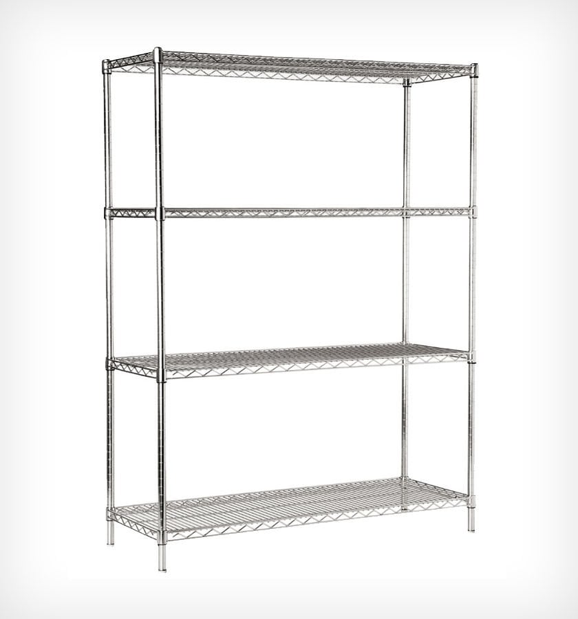 PASLANMAZ STANDART TEL RAF 201 KALİTE 46x91x183 cm