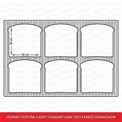 Remta R71 12 Dilim Elektrikli Tost Makinası | Endüstriyel Granit Yüzeyli Tost Presi