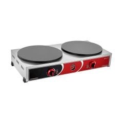 Işıkgaz 2178 Pleyt Krep Makinesi | İkili, 40 cm, Elektrikli, Inox
