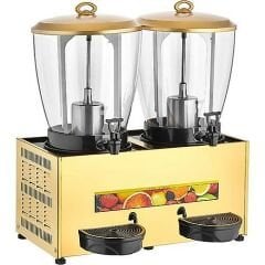 Remta ST29 Elegance Gold Çiftli Şerbet ve Ayran Soğutucu | 2x20 Lt Kapasiteli Profesyonel Soğuk İçecek Makinesi