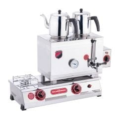 Işıkgaz 2100 40 Çay Ocağı – Çift Taban, 2 Demlikli, 28 L, Elektrikli+LPG