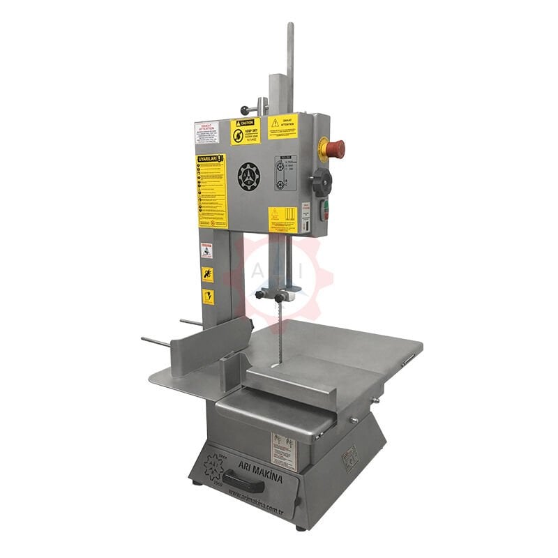 Arı Makina TES-200 Et ve Kemik Kesme Testeresi | 1,5 kW, 380V/220V, Paslanmaz Çelik