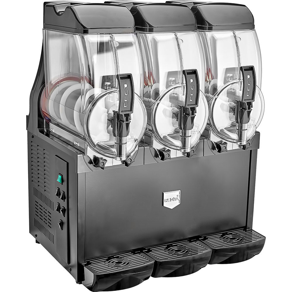 Remta ST43 Üçlü Royal Slush Makinesi | 3x12 Lt Karlamaç ve Buzlaş İçecek Soğutucu