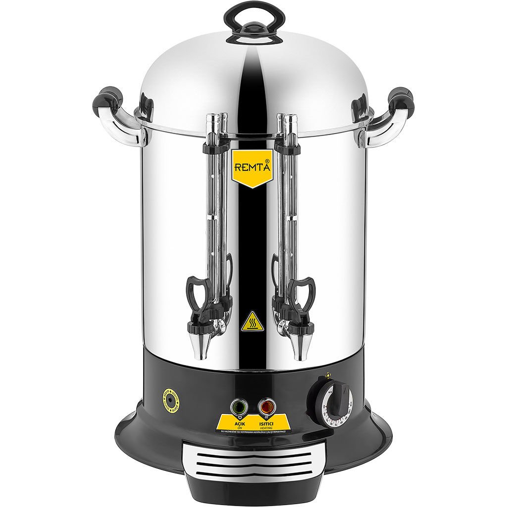 Remta ER13 Elegance 120 Bardak Çay Makinesi | Elektrikli Paslanmaz Semaver Kazanı