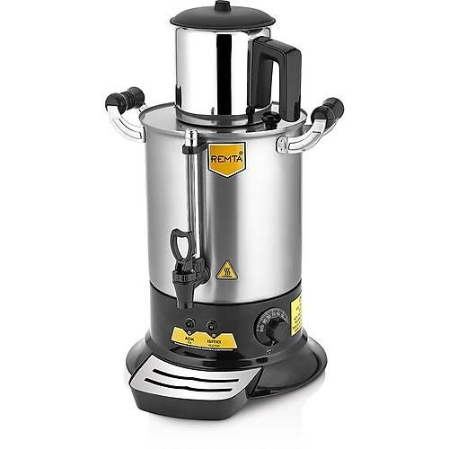 Remta Platin Model Tek Demlikli Çay Makinesi 9 lt (Demlik Dahil)