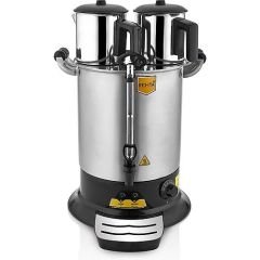Remta Platin Model Çift Demlikli Çay Makinesi 17 lt (Demlik Dahil)