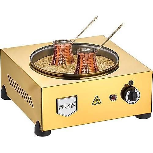 Remta Gold Kumda Kahve Makinesi KF02 | Şık Tasarım, Elektrikli, Bakır Hazneli