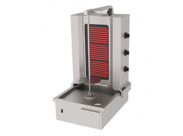 ADE-3A Döner Ocağı Elektrikli 3 Gözlü Alttan Motor