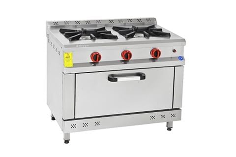 Himaksan 2 Li Kuzine 2 Ocak 1 Fırın  Gazlı ve Lpg Li 100X60X85 HMK-KZG 1060