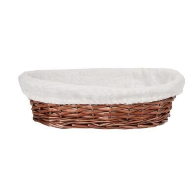 Hasır Bezli Oval Sepet 28 Cm