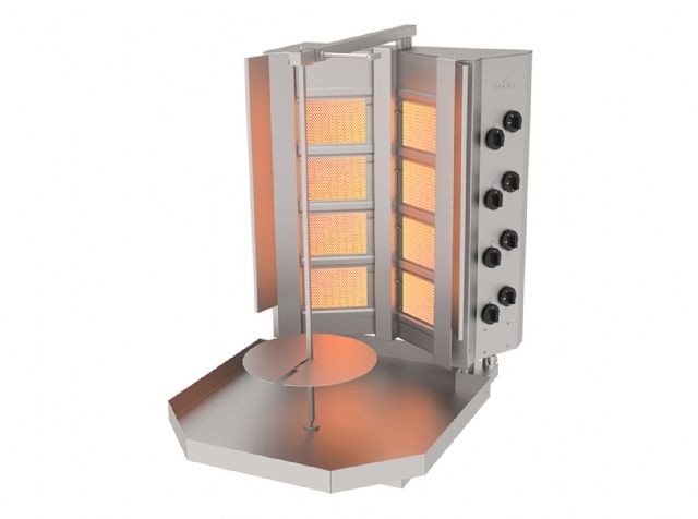 ADG‑8S Gazlı Sabit Döner Ocağı | 8 Gözlü Profesyonel Döner Ekipmanı