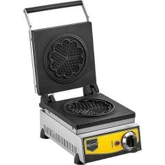 Remta Çiftli Çiçek Waffle Makinası W11 | Elektrikli, 16 cm Çap, Dijital Termostat