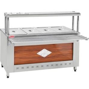 Himaksan HMK-BSE 4 Elektrikli Benmari – 3+1 GN 1/1 Bölmeli, 145x65x85/135 cm