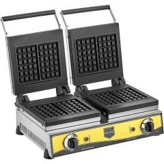 Remta Çiftli Kare Waffle Makinası W14 | Elektrikli, İki Gözlü, Dijital