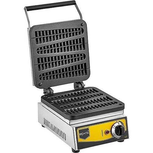 Remta 4’lü Çubuk Waffle Makinesi W16 | Elektrikli, Teflon Kaplamalı, Profesyonel