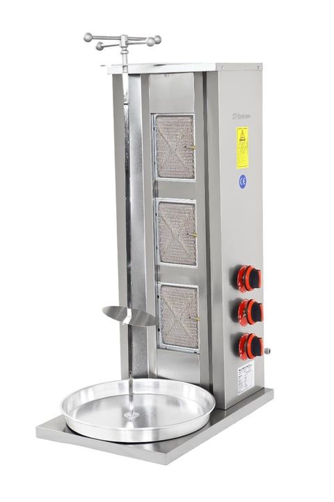 Himaksan 3 lü Döner Ocağı Gazlı ve Lpg Li 35x24x90 cm HMK-DNG 3