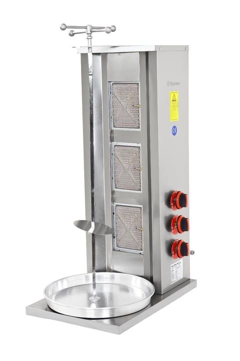 Himaksan HMK-DNG 3 Gazlı & LPG’li 3’lü Döner Ocağı – Kompakt ve Verimli Döner Pişirme Cihazı (35x24x90 cm)
