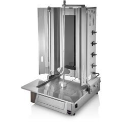 Remta MA03 4 Radyanlı Alttan Motorlu Elektrikli Döner Ocağı – 60 kg Kapasiteli Endüstriyel Pişirme Cihazı