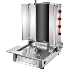 Remta MA05 4 Radyanlı Alttan Motorlu Oval Camlı Elektrikli Döner Ocağı – 60 kg Kapasiteli Profesyonel Pişirme Cihazı