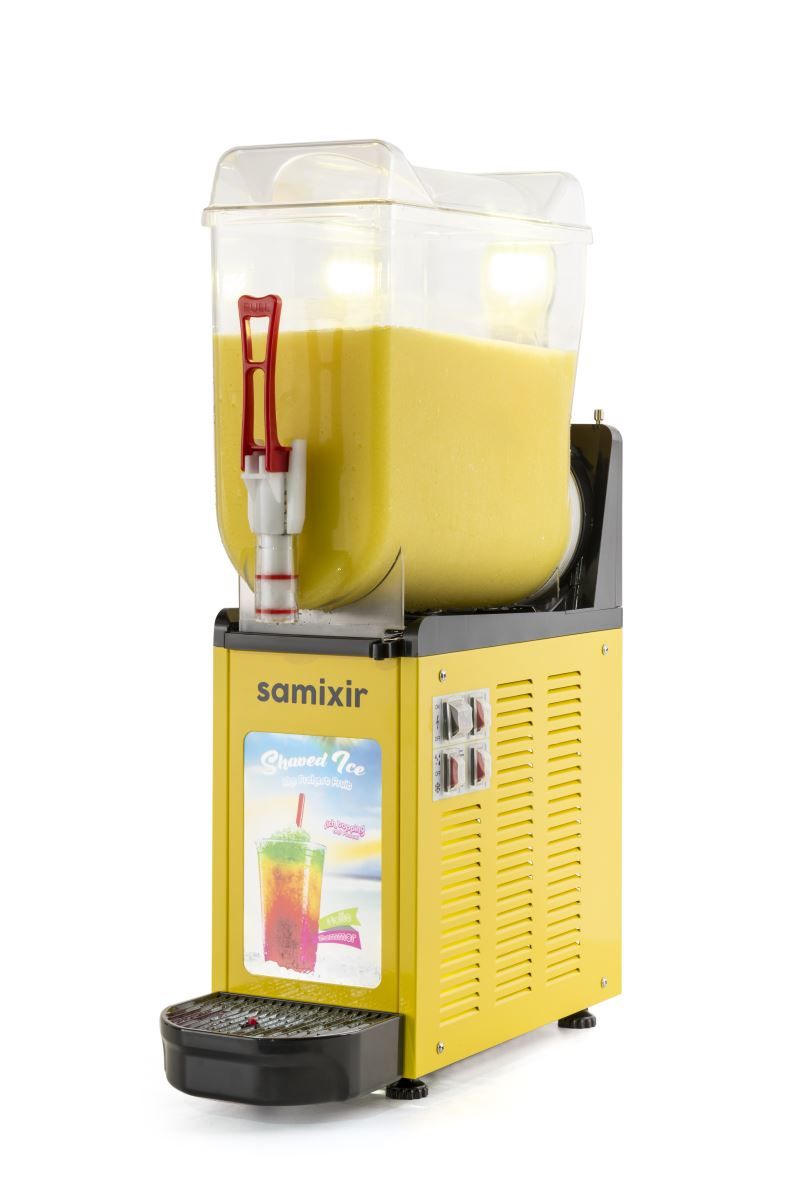 Samixir Allure SLUSH12.YA Tek Hazneli Slush Makinesi | 12 Litre Sarı Soğuk Meyve Suyu Dispenseri
