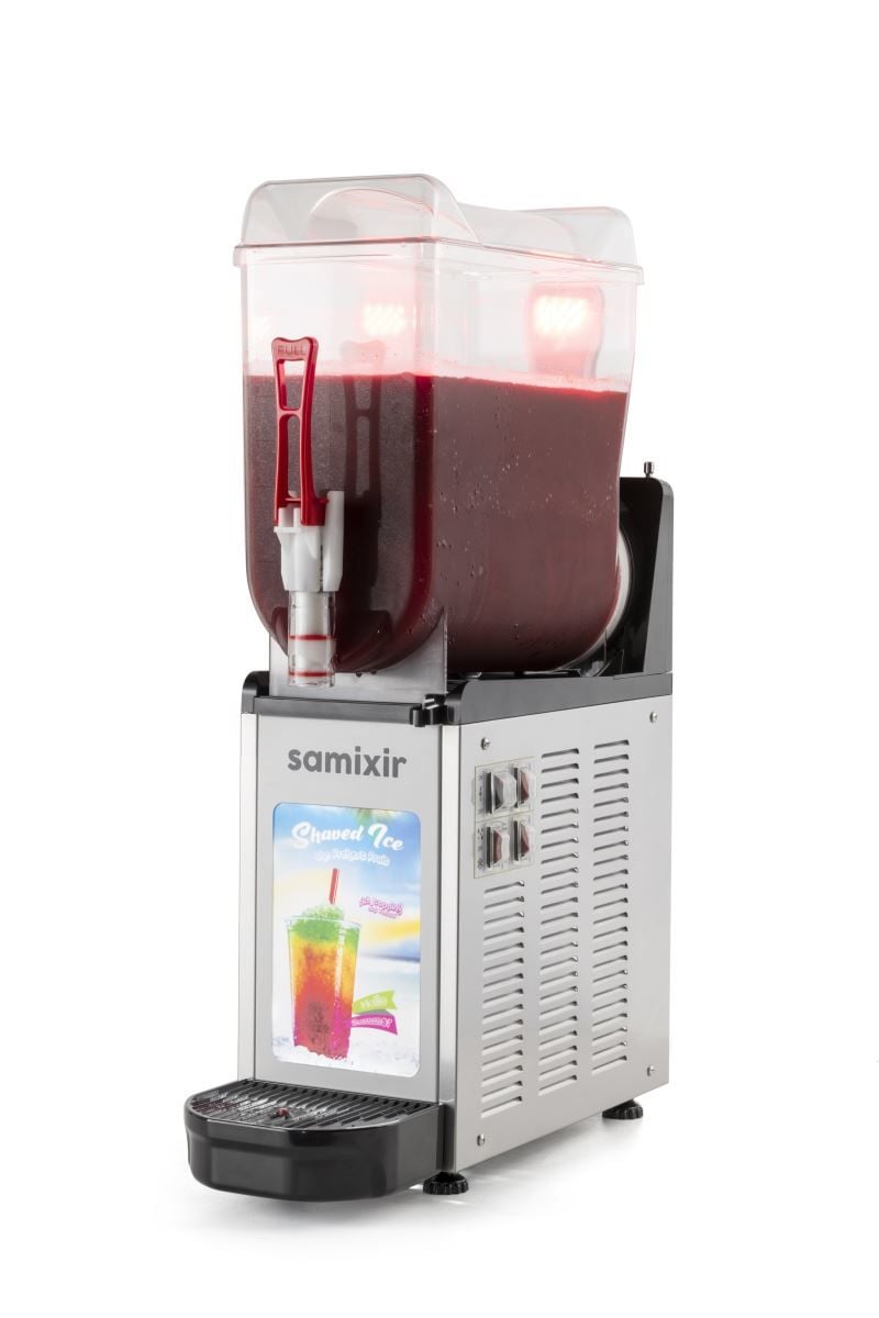 Samixir Allure SLUSH12.IA Tek Hazneli Slush Makinesi | 12 Litre İnox Soğuk Meyve Suyu Dispenseri