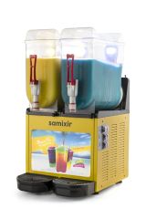 Samixir Slush Makinesi Soğuk Meyve Suyu Dispenseri Allure 12+12 L Sarı