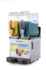 Samixir Allure SLUSH24.IA Çift Hazneli Slush Makinesi | 24 Litre İnox Soğuk Meyve Suyu Dispenseri