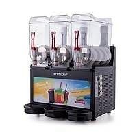 Samixir Slush Makinesi Soğuk Meyve Suyu Dispenseri Allure 12+12+12 L Siyah
