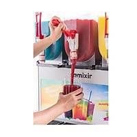 Samixir Slush Makinesi Soğuk Meyve Suyu Dispenseri Allure 12+12+12 L İnox