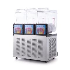 Samixir SLUSH36 36 L Triple Ice Slush Granita ve Milkshake Dispenseri – 3 Hazneli, Inox