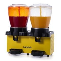 Samixir SS44 22+22 L Fıskiyeli Soğuk İçecek Dispenseri – Panoramik, Analog, Sarı
