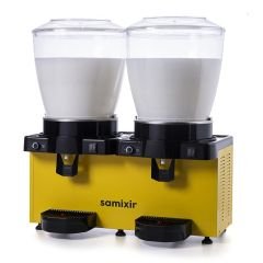 Samixir MM44.AY 22+22 L Çift Hazneli Soğuk İçecek Dispenseri – Karıştırıcılı, Analog, Sarı