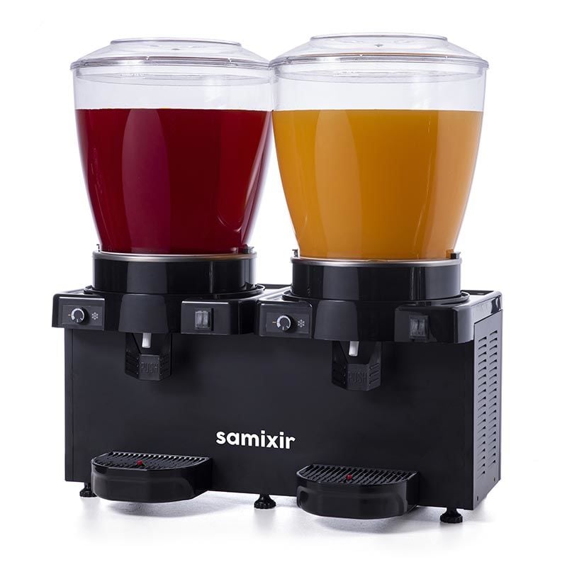 Samixir MM44.AB 22+22 L İçecek Dispenseri – Analog, Karıştırıcılı, Panoramik, Siyah