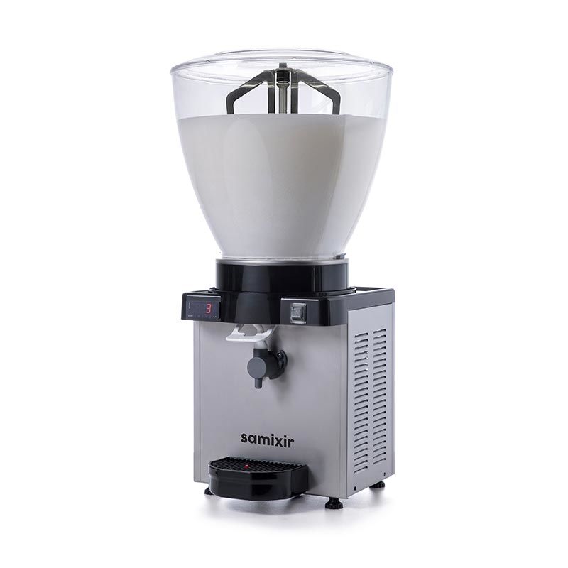 Samixir KAM40 40 L Dijital Köpüklü Ayran Dispenseri – Panoramik, Inox Paslanmaz