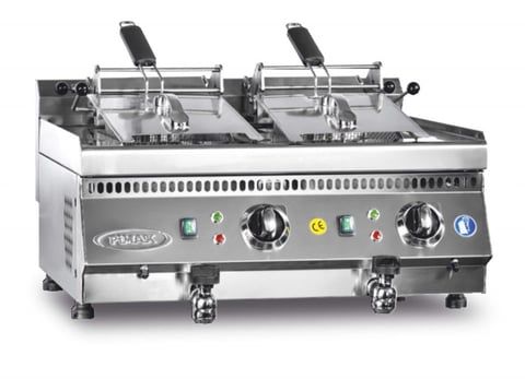 Pimak Elektrikli Fritöz 12+12 Litre 80x70x30 cm 70SE-M073-1 | Set Üstü Çift Hazneli Fritöz