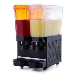 Samixir 40.SSB Siyah 2x20 L Klasik Twin Soğuk İçecek Dispenseri | Fıskiyeli Soğutucu