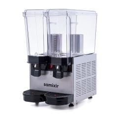 Samixir 40.SSI Inox 2x20 L Klasik Twin Soğuk İçecek Dispenseri | Fıskiyeli Soğutucu