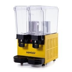 Samixir 40.SMY Sarı 2x20 L Klasik Twin Soğuk İçecek Dispenseri | Fıskiyeli ve Karıştırıcılı