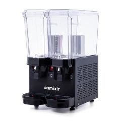 Samixir 40.SMB Siyah 2x20 L Klasik Twin Soğuk İçecek Dispenseri | Fıskiyeli ve Karıştırıcılı