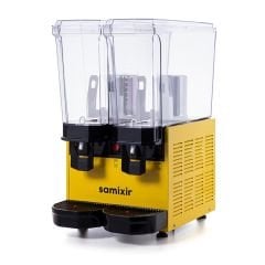 Samixir 40.MMY Sarı 2x20 L Klasik Twin Soğuk İçecek Dispenseri | Karıştırıcılı Soğutucu