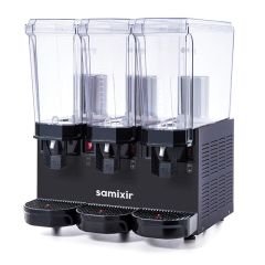 Samixir 60.SSSB Siyah 3x20 L Triple Fıskiyeli Soğuk İçecek Dispenseri | Endüstriyel Dağıtıcı