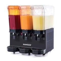 Samixir 60.SSSB Siyah 3x20 L Triple Fıskiyeli Soğuk İçecek Dispenseri | Endüstriyel Dağıtıcı