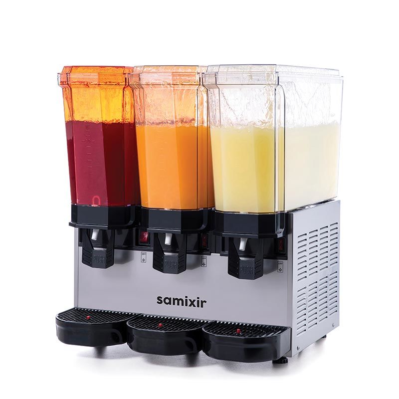 Samixir Klasik Triple Soğuk İçecek Dispenseri, 20+20+20 L, Fıskiyeli, Inox 60.SSSI
