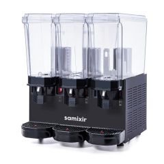 Samixir Triple Klasik Fıskiyeli ve Fıskiyeli Karıştırıcılı Soğuk İçecek Dispenseri, 20+20+20 L, Siyah 60.SSMB