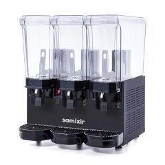 Samixir 60.MMMB 3x20 L Siyah Triple Soğuk İçecek Dispenseri | Karıştırıcılı Endüstriyel Soğutucu