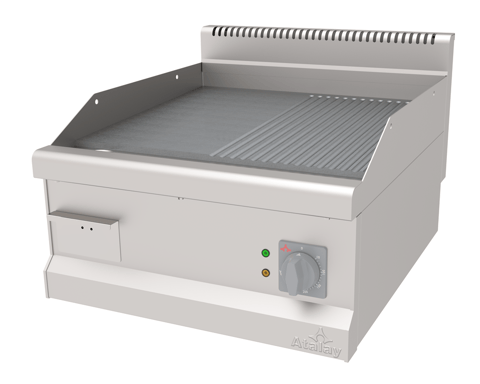 Atalay Elektrikli Izgara 60x70 cm | Yarı Oluklu Yarı Düz Yüzey AEI-670-ND