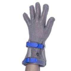 Çelik Eldiven Uzun 8 Cm L Beden Mavi
