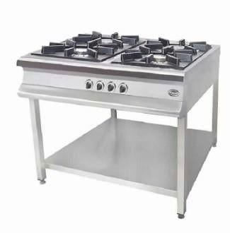Pimak Gazlı 4 Lü Taban Raflı Ocak 100x100x85 Cm MX-4A