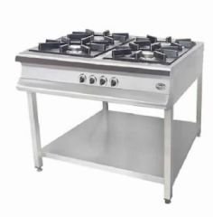 Pimak Gazlı 4 Lü Taban Raflı Ocak 100x100x85 Cm MX-4A