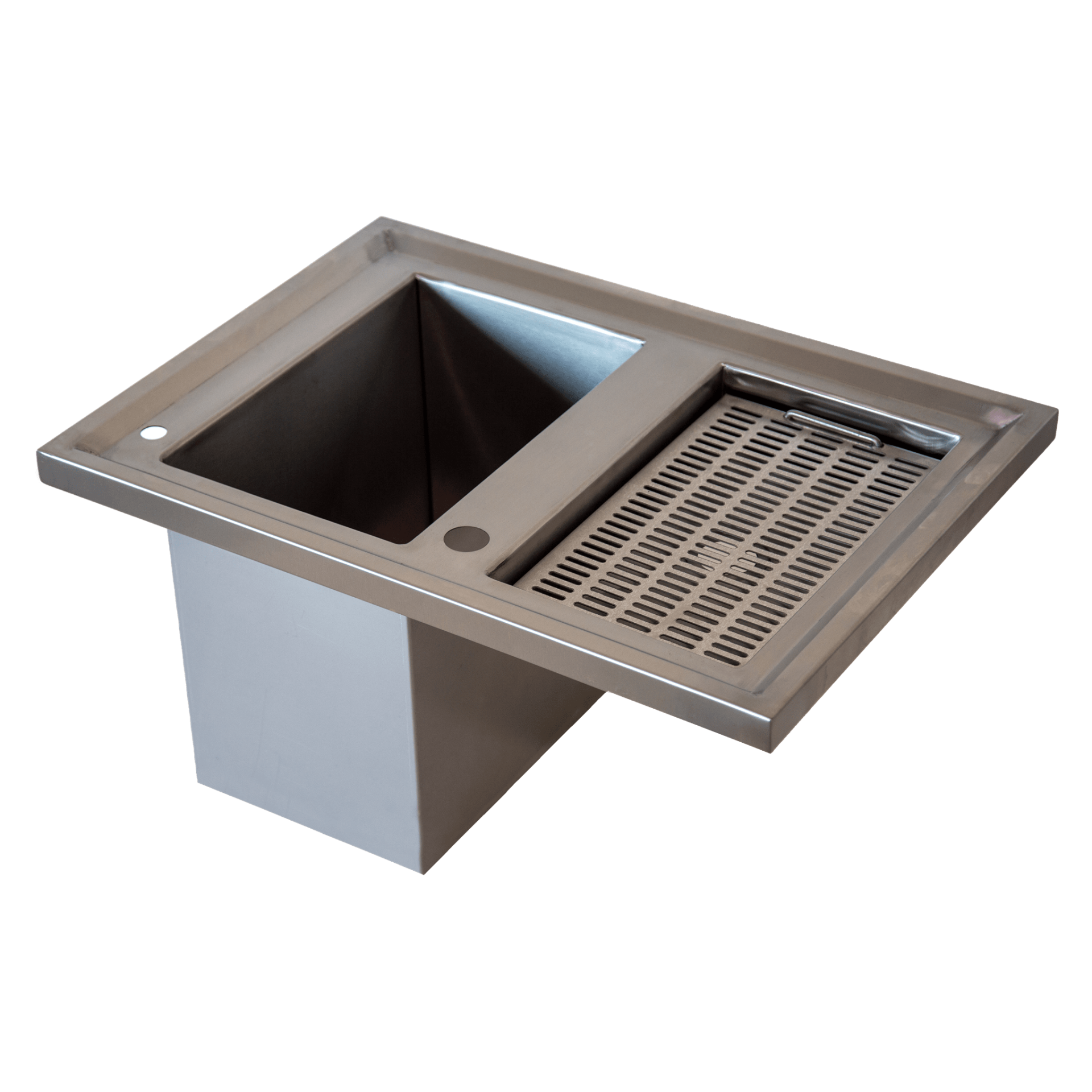 Ankastre Evye | 2 Bölmeli Tezgâha Gömme Evye – 700×500×365 mm